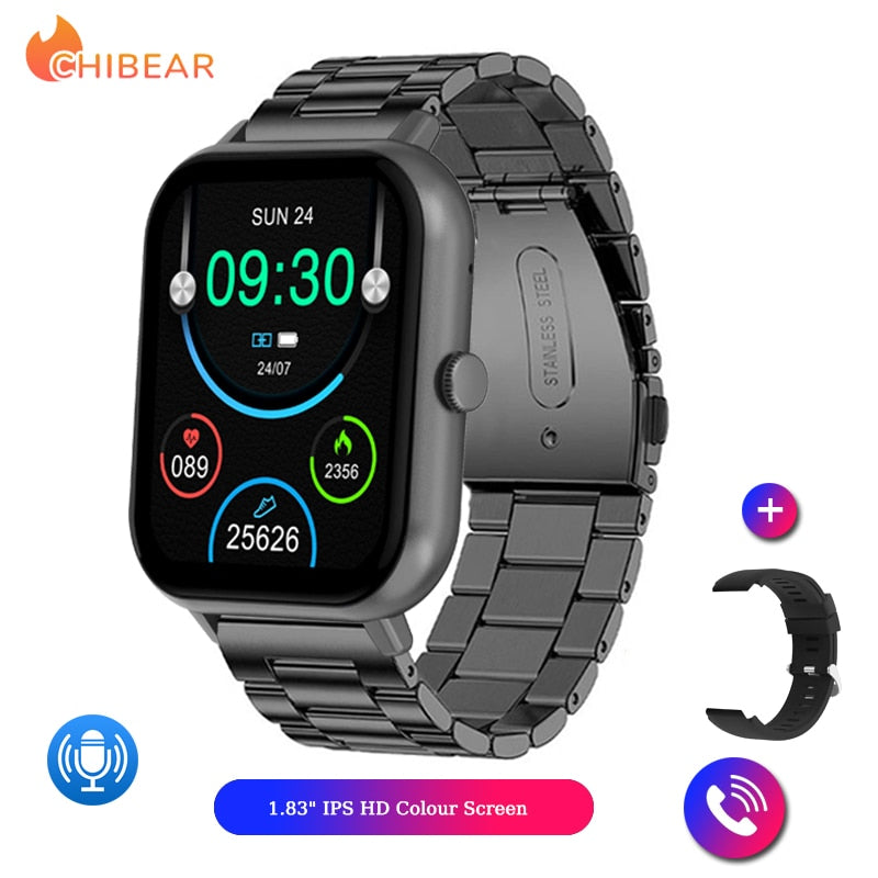 2023 Smart Watch Women Bluetooth Call Watch 1.83 Inch Full Touch Screen Waterproof Sport Smart Clock Fashion Ladies Smartwatch