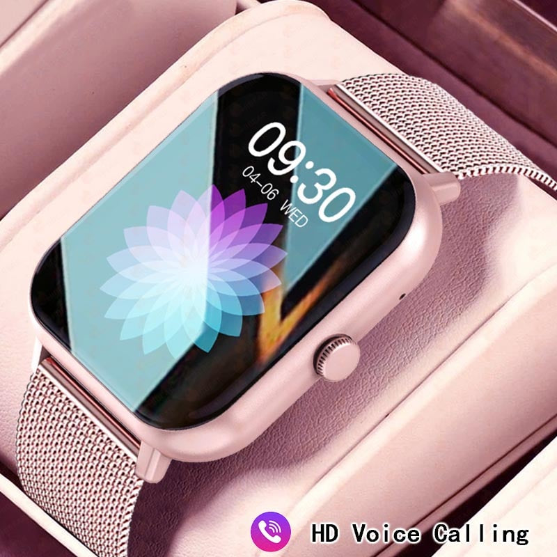 2023 Smart Watch Women Bluetooth Call Watch 1.83 Inch Full Touch Screen Waterproof Sport Smart Clock Fashion Ladies Smartwatch